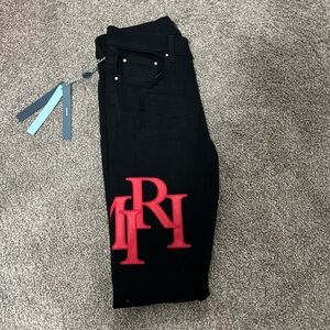 AMIRI Black Denim with Blue Tags